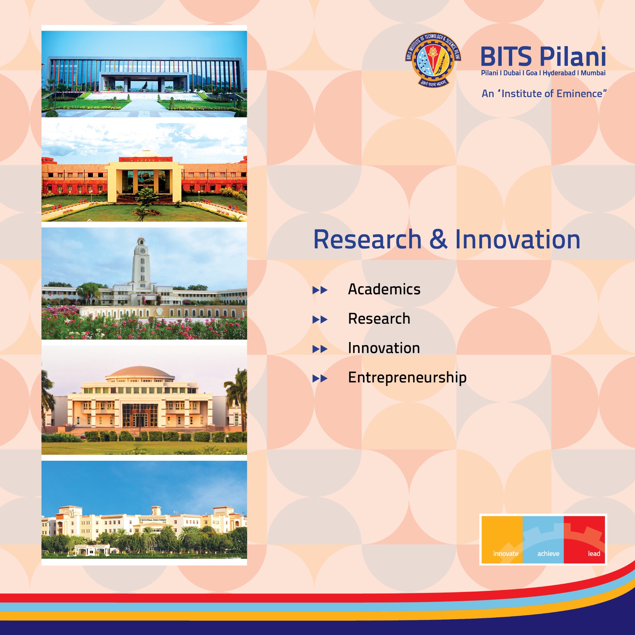 BITS Pilani — R&I Brochure, July 2026
